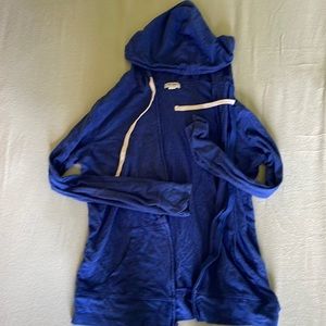 Old Navy zip up hoodie in a royal blue color.